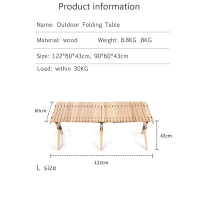 Folding Camping Picnic Table with carry bag at nova moon