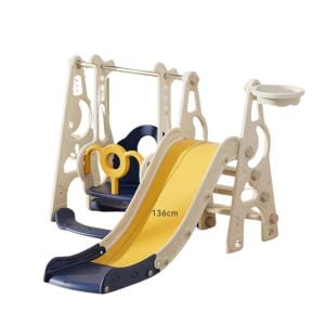 SMTE 3-in-1 Swing and Slide Set for Kids - Freestanding Climber Set