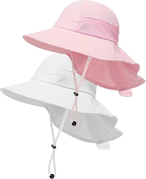 2-Pack Toddler Sun Hat with UPF 50+ Protection summer gear for babies