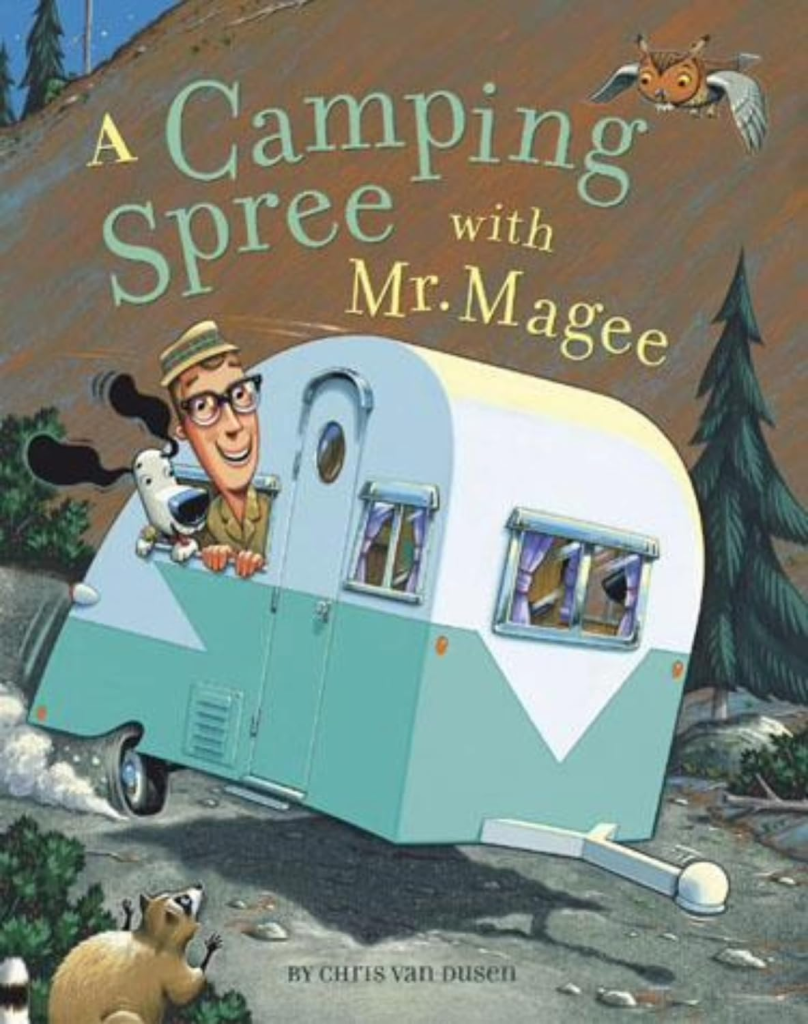 image featured in article titeled the best books for kids aged 3 for the book A Camping Spree with Mr. Magee